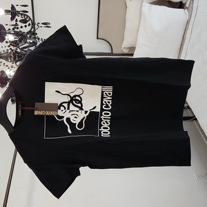Roberto Cavalli Black Uomo T-Shirt Size: Small